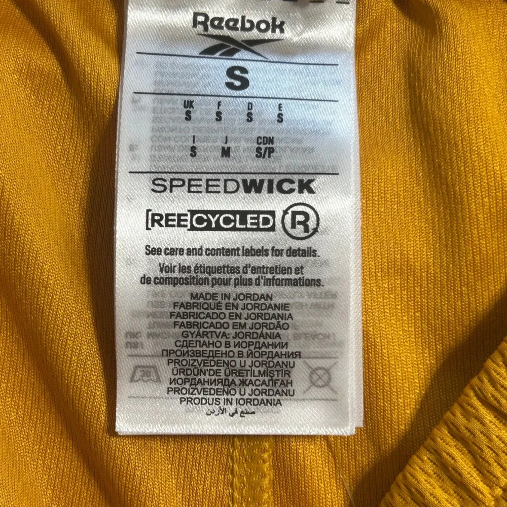 Reebok Mens WOR Mesh Shorts Bright Ochre Yellow Athletic Basketball HS6627 Small